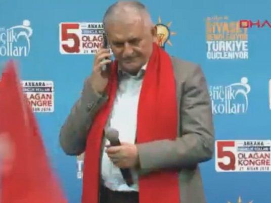 Başbakan, Erdoğan'ı aradı