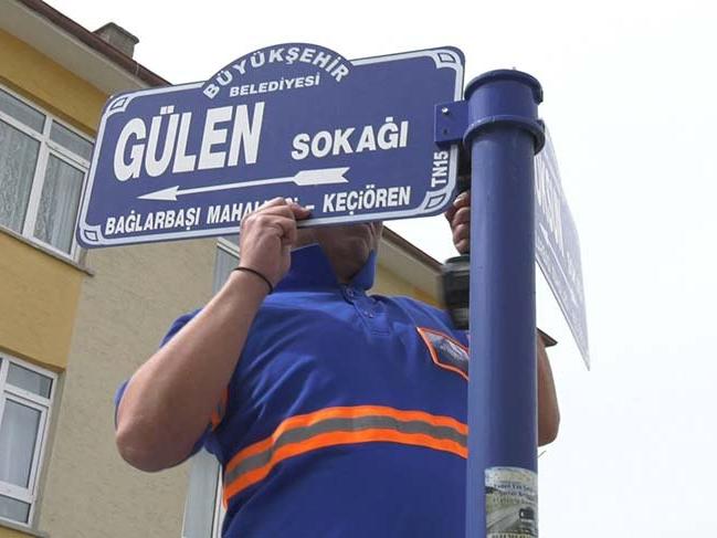 Ankara'da sokaklardan o isimler kaldırıldı