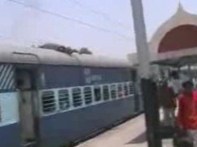Hindistan'da facia: Tren, okul otobüsüne çarptı