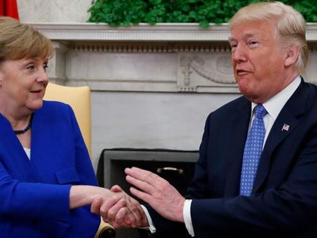 Merkel ve Trump bir araya geldi