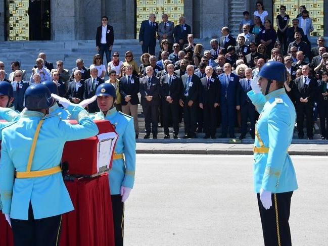 Eski milletvekili Musa Ateş için TBMM'de cenaze töreni düzenlendi
