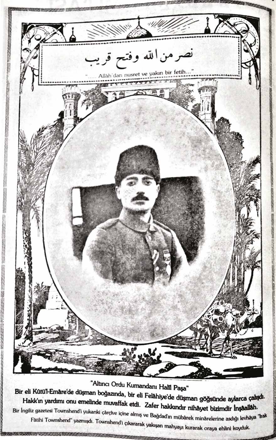 Halil Paşa’nın Harp Mecmuası’nda yayımlanan fotoğrafı. 