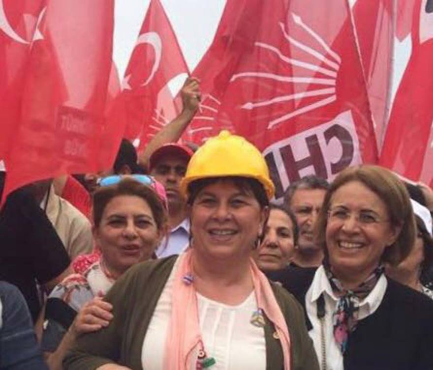 FOTO: Mehmet Serbest- CHP Adana milletvekili Elif Doğan Türkmen 1 Mayıs yürüşünde