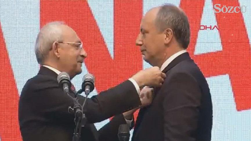 Muharrem İnce, CHP rozetini Kılıçdaroğlu'na teslim etti