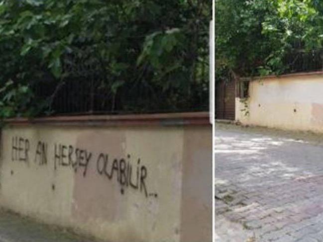 Akşener’in evinin önüne tehdit içerikli yazı yazan şüpheli serbest