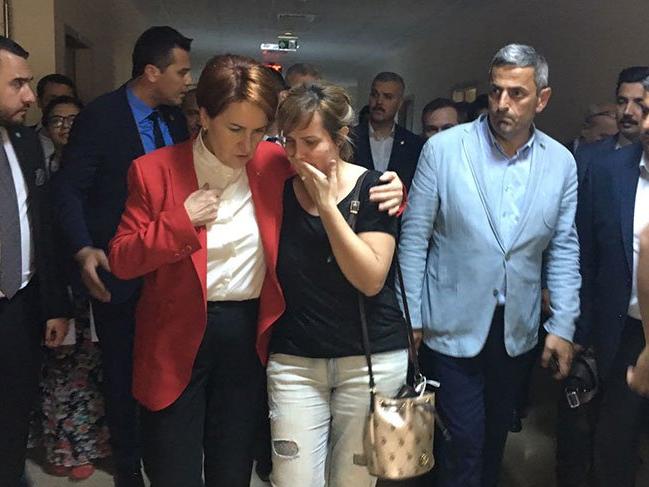 Meral Akşener kaza geçiren İYİ Partilileri ziyaret etti