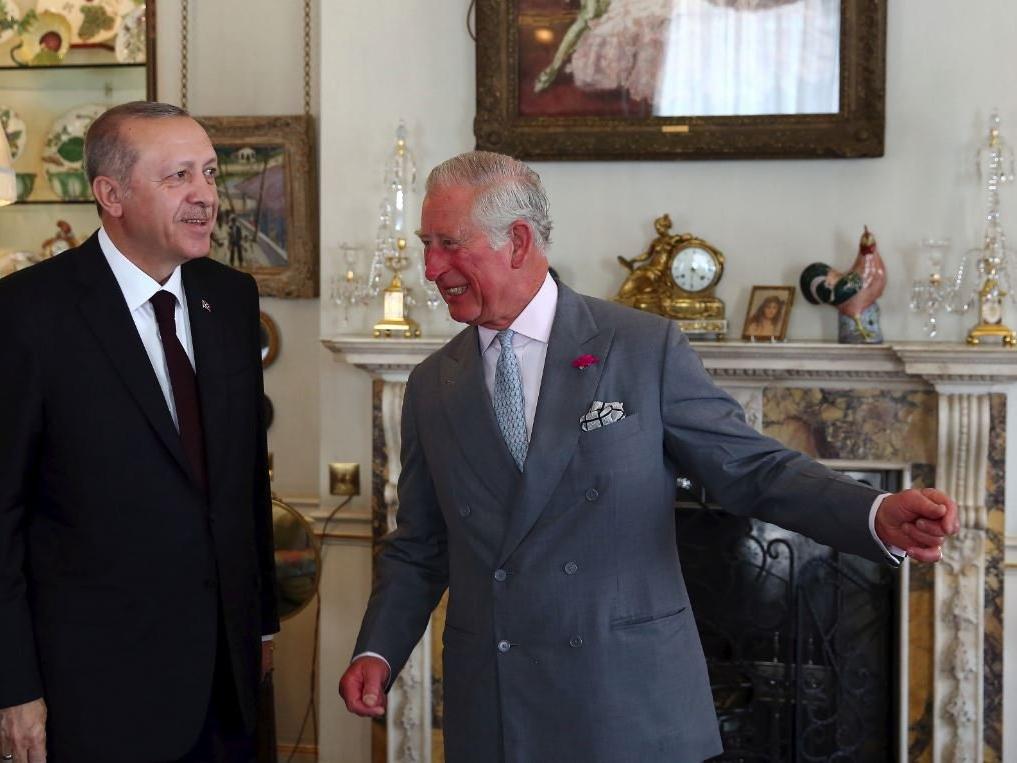 Erdoğan, Prens Charles'la bir araya geldi
