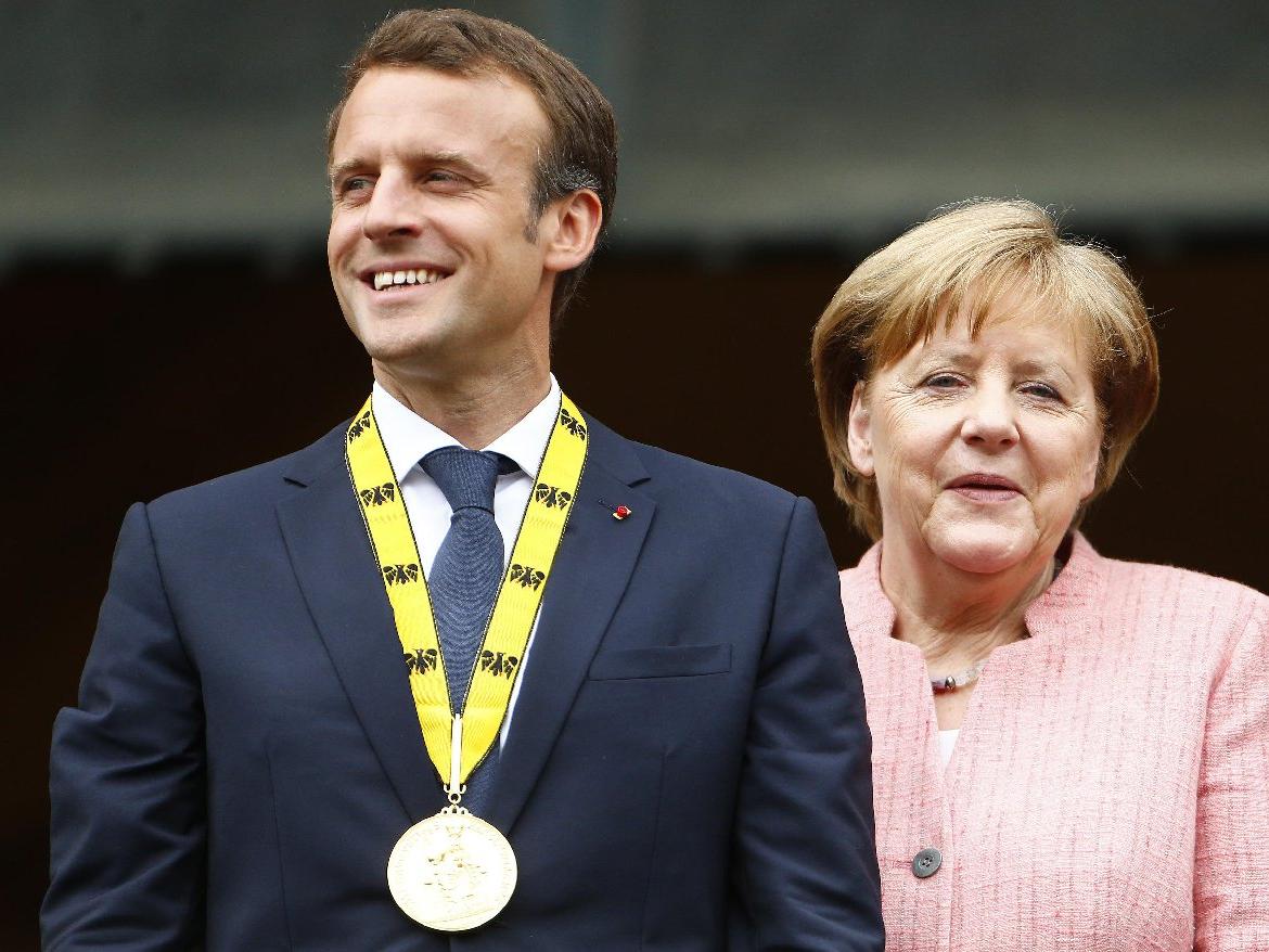 Macron'a Almanya'dan ödül