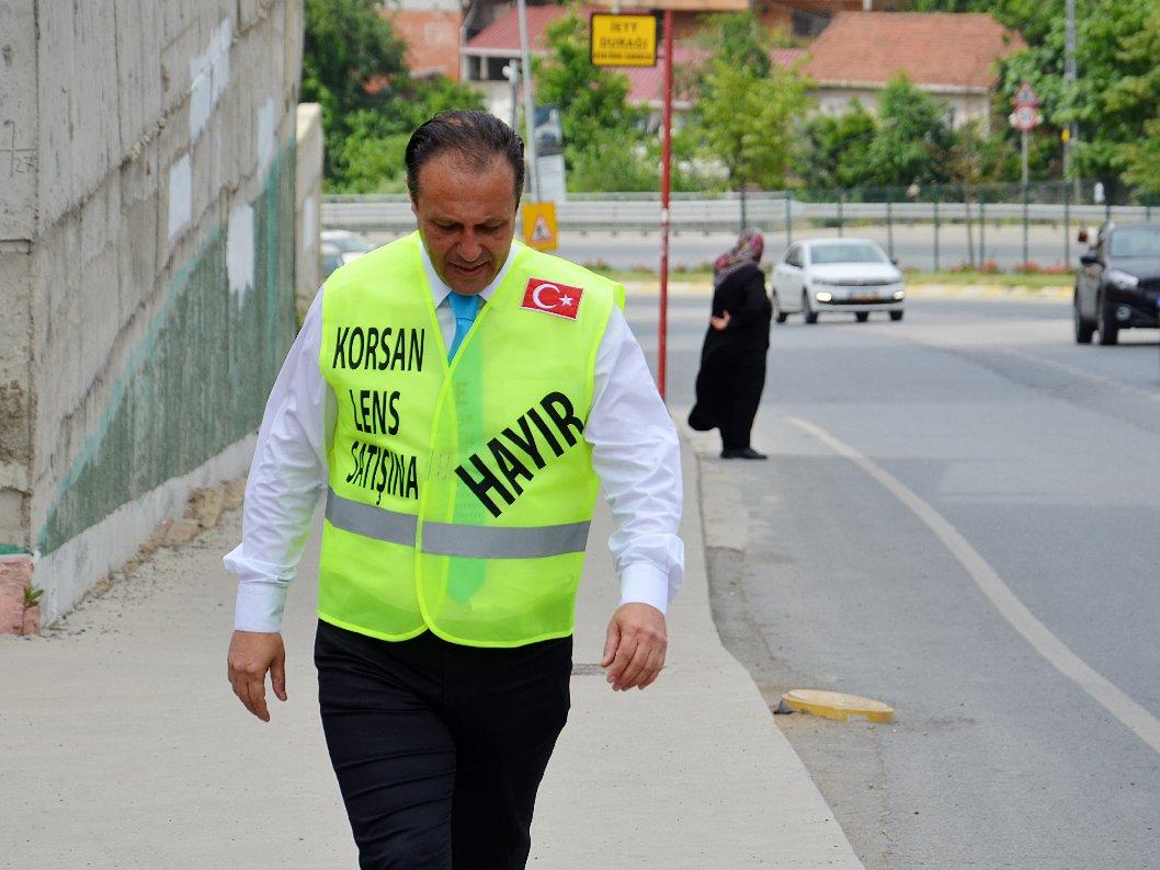 Korsan lens satışının engellenmesi için İstanbul'dan Ankara'ya yürüyor