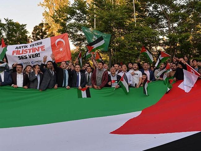 Beyoğlu'nda İsrail protestosu