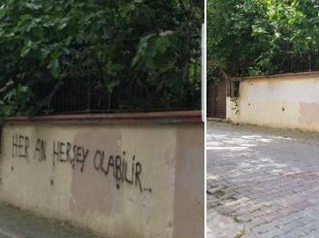 Akşener'in evinin önüne o yazıyı yazanlar bulundu