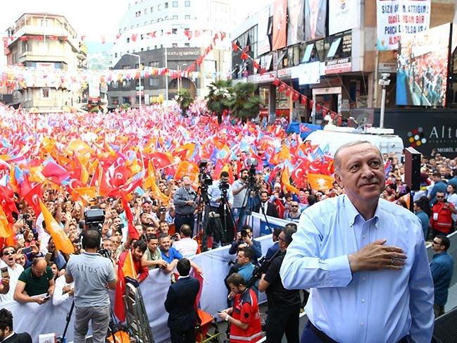 Cumhurbaşkanı Erdoğan Zonguldak'ta miting düzenledi