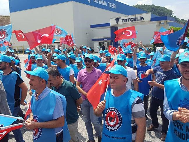 Ereğli'de metal işçileri greve başladı