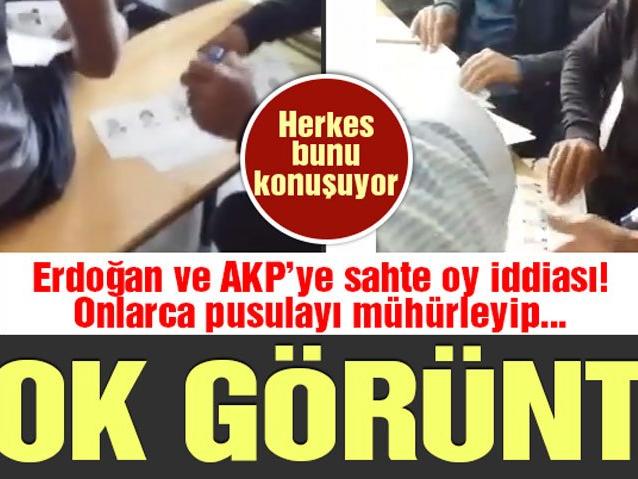 Sandıkta şok görüntüler! Erdoğan ve AKP'ye sahte oy iddiası | Seçim haberleri