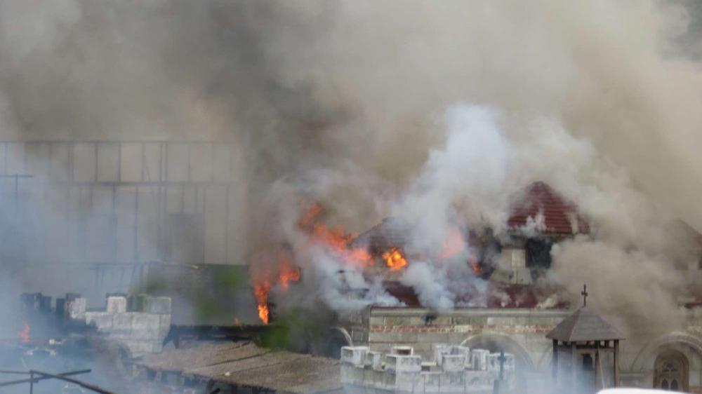 Beykoz'da büyük yangın: Film platosu küle döndü