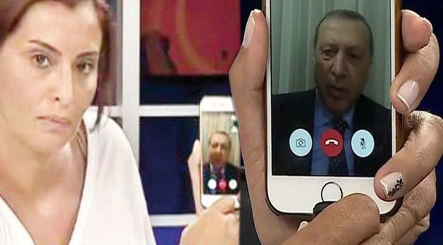 Gazeteci Hande Fırat telefonla Erdoğan'a bağlandı ve Erdoğan tarihi darbe ile mücadele çağrısını yaptı.