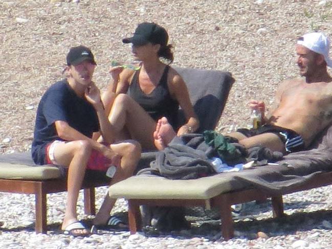Beckham ailesi Hırvatistan'da tatilde