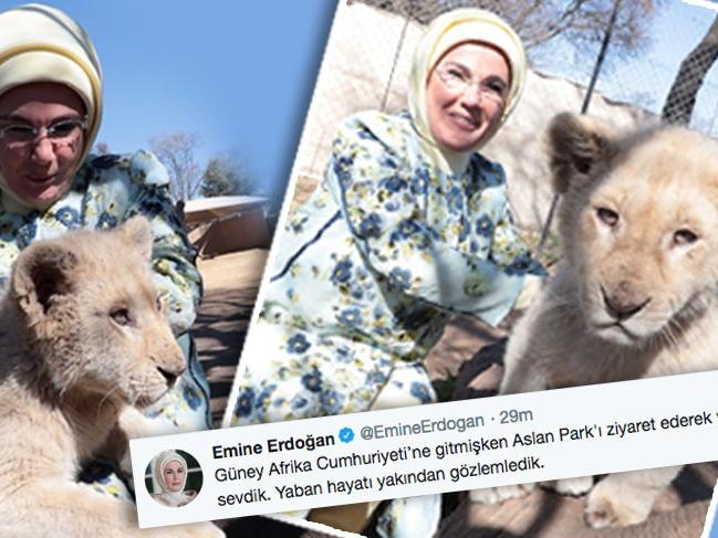 Emine Erdoğan Aslan Park'ı ziyaret etti