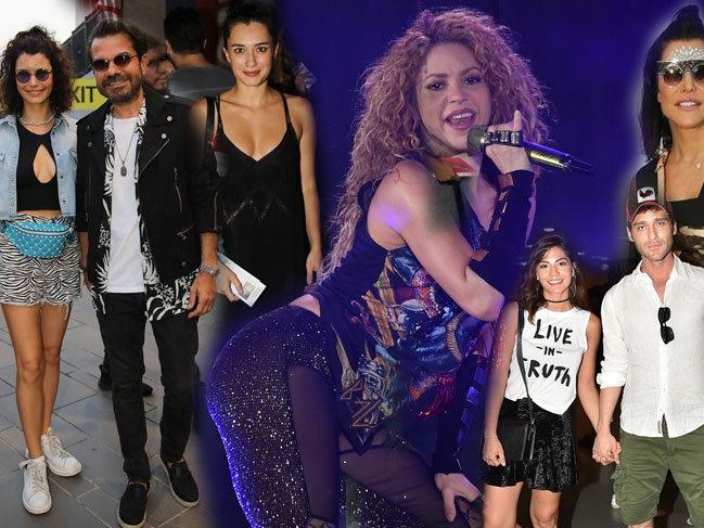 Shakira konserine ünlüler akın etti