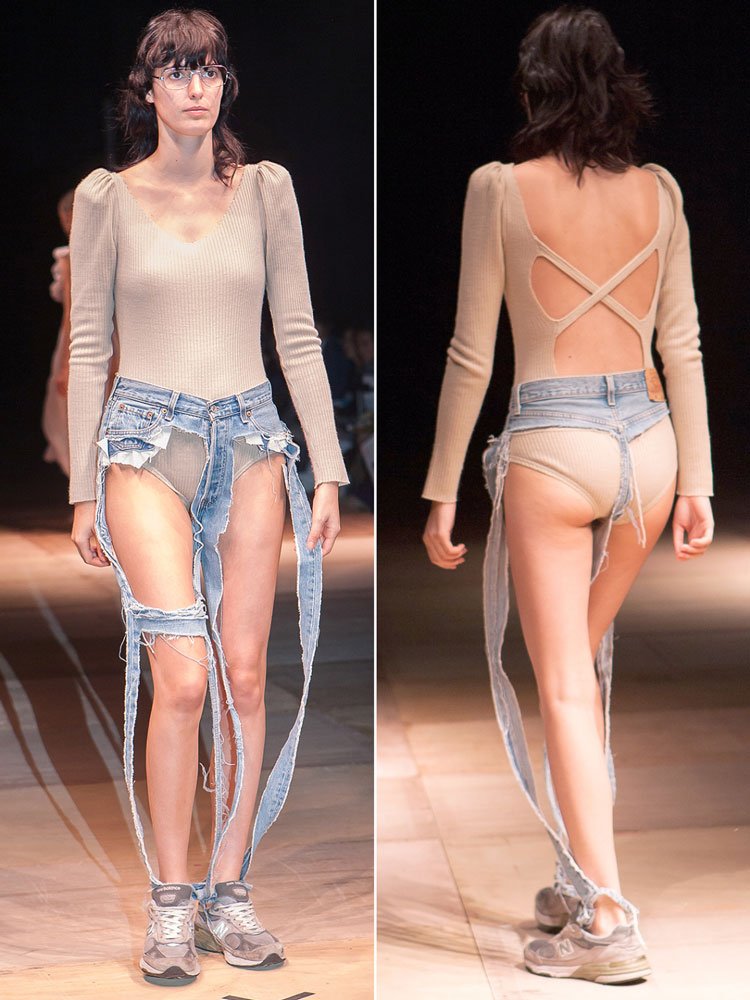 Japon tasarımcı Thibaut tasarımı yırtık pantolon 8 bin 900 TL