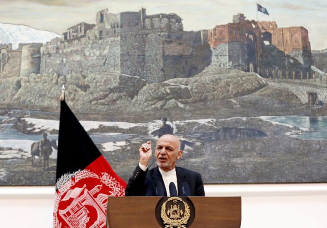 Başkan Ghani saldırı sırasında canlı yayındaydı.