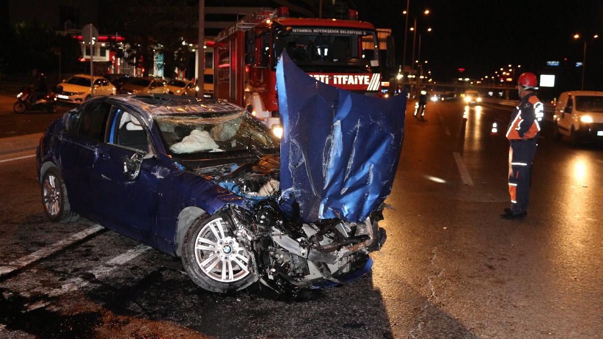 İstanbul'da feci kaza! Taklalar attı