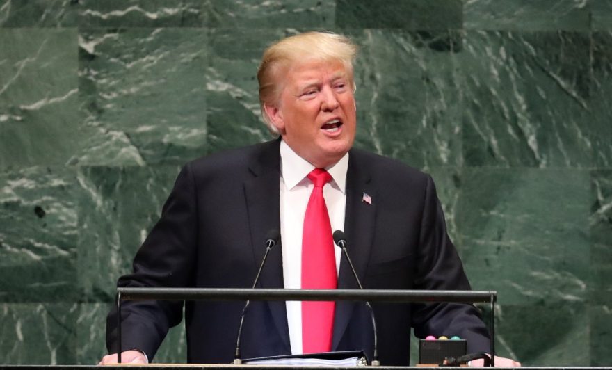 Trump'ın konuşmasının başında gülüşmeler yaşandı. Reuters