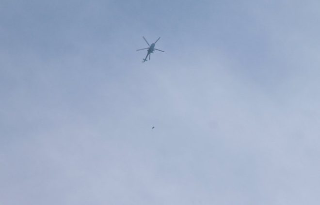Suriye ordusunun helikopterleri böyle görüntülendi.