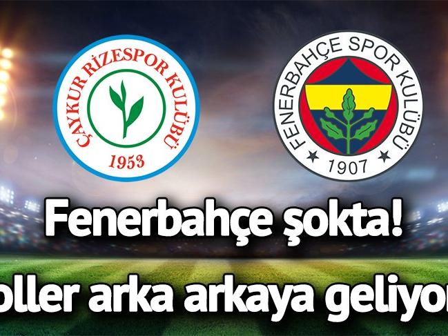 CANLI YAYIN: Çaykur Rizespor Fenerbahçe canlı izle! Rize FB maçında goller arka arkaya geldi...
