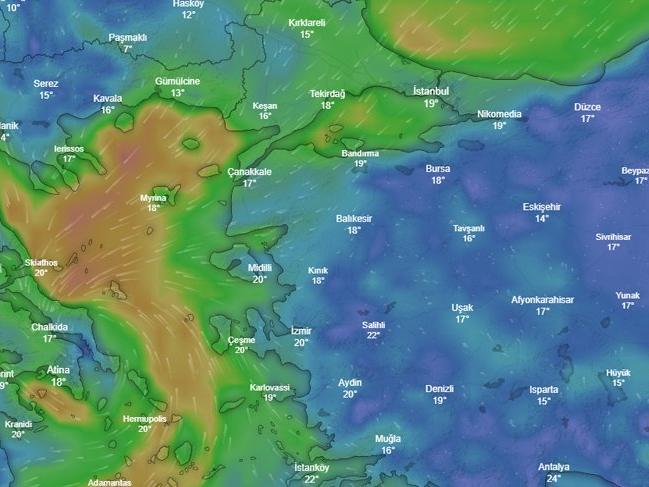 Meteoroloji'den Marmara için uyarı: 90 km'ye çıkabilir