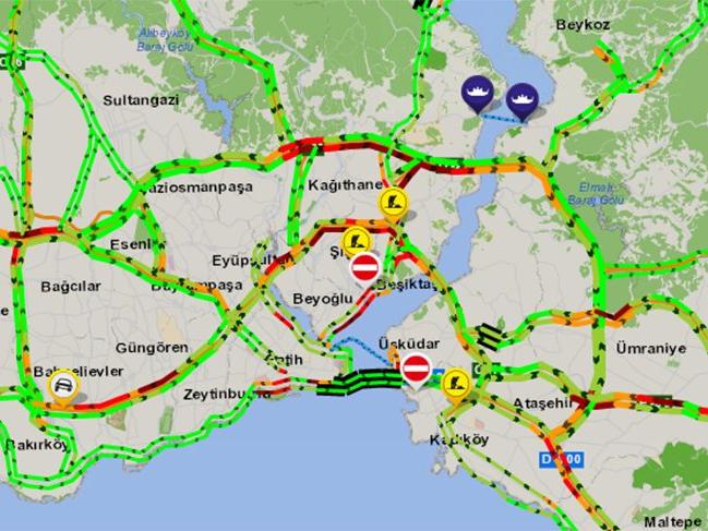 İstanbul'da yağmur trafiği de etkiledi