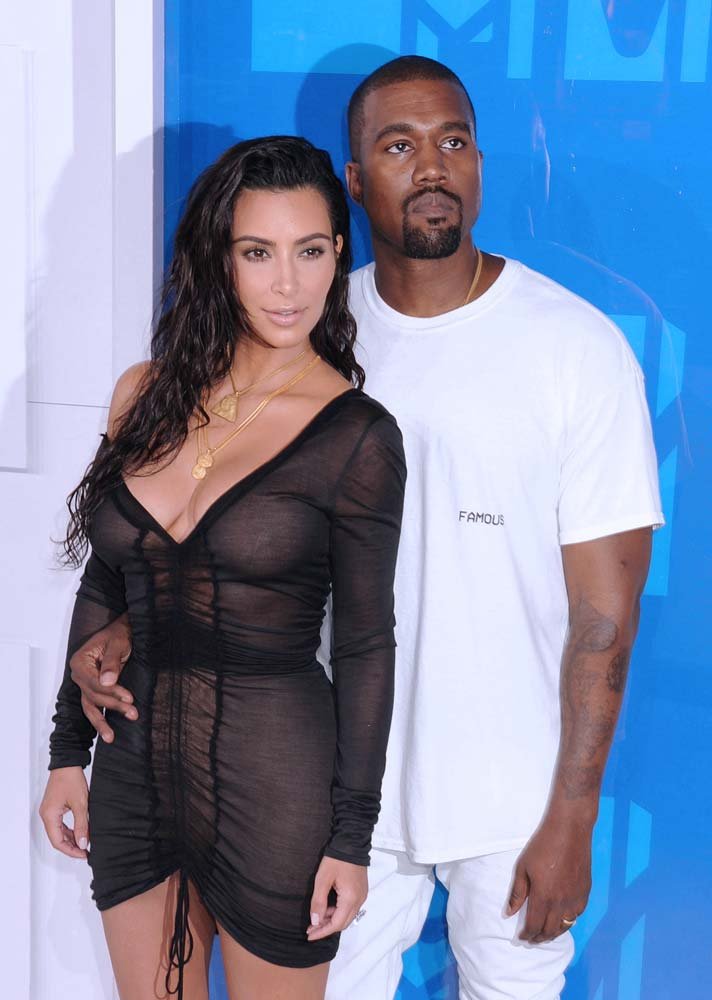 Kim Kardashian ve Kanye West.