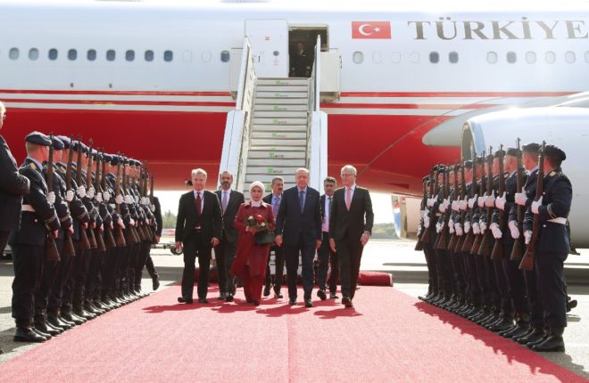 Cumhurbaşkanı Erdoğan dün New York'tan Berlin'e geldi.