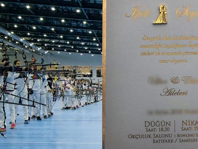 Olimpiyat için yapılan Okçuluk Salonu, düğün salonu oldu