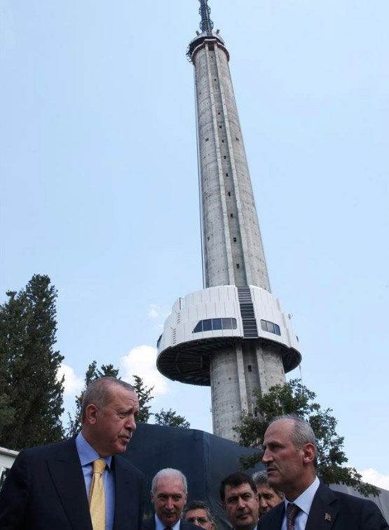Cumhurbaşkanı Recep Tayyip Erdoğan geçtiğimiz Ağustos ayında kuleyi gezerek yetkililerden bilgi almıştı.