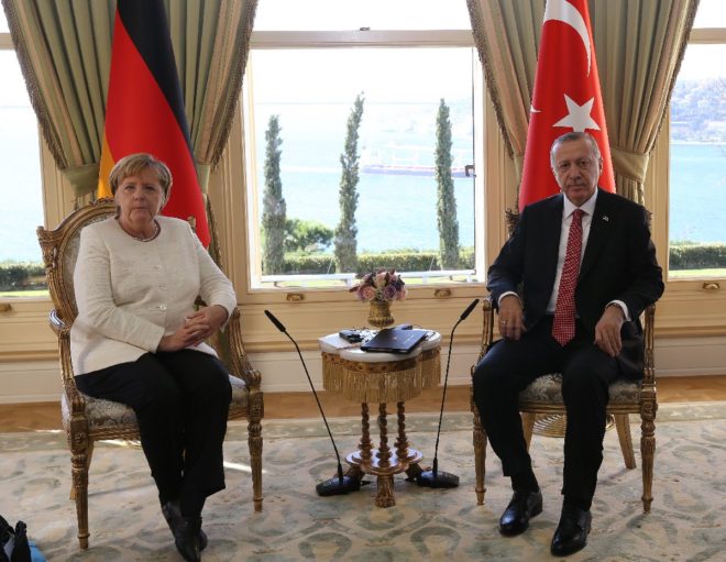 Cumhurbaşkanı Erdoğan ve Angela Merkel