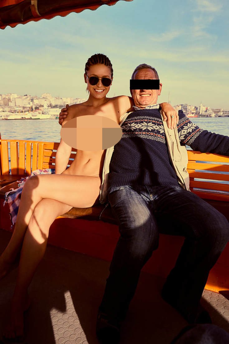 Papen, sosyal medya hesabında paylaştığı fotoğraflarda Boğaz'da bir teknede görüntüleniyor.