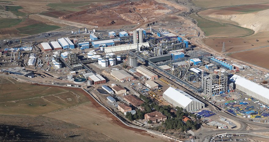 Cengiz Holding’in Mazıdağı’ndaki entegre gübre tesisi.