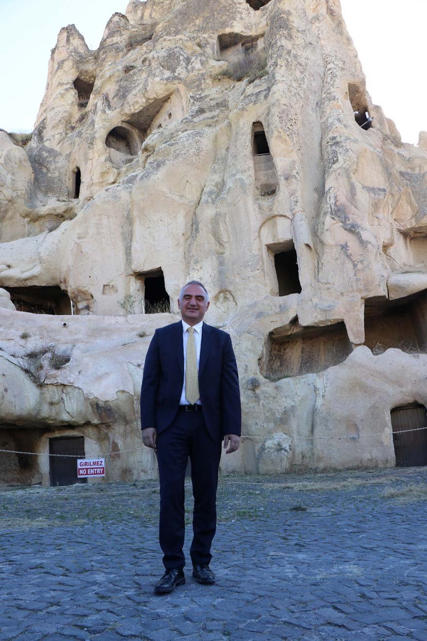 Ersoy, dünya mirası Kapadokya’da incelemelerde bulundu. 