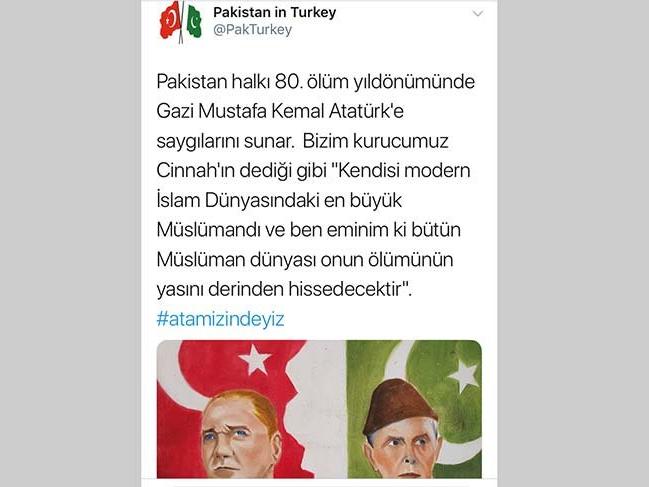 Diyanet hutbe bile okutmazken Pakistan'dan Atatürk jesti KKTC'de meşaleli anma