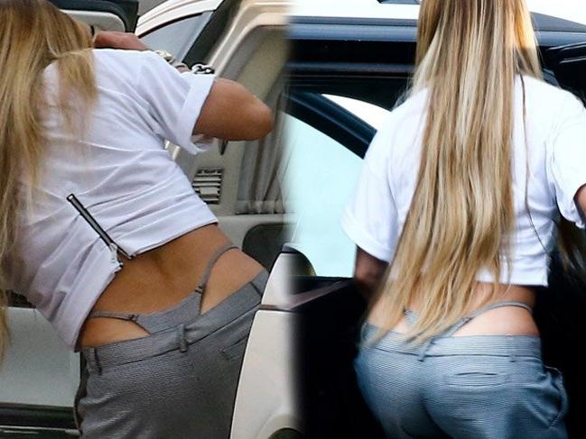 Jennifer Lopez, iç çamaşırının göründüğü pantolonuyla gündem yarattı