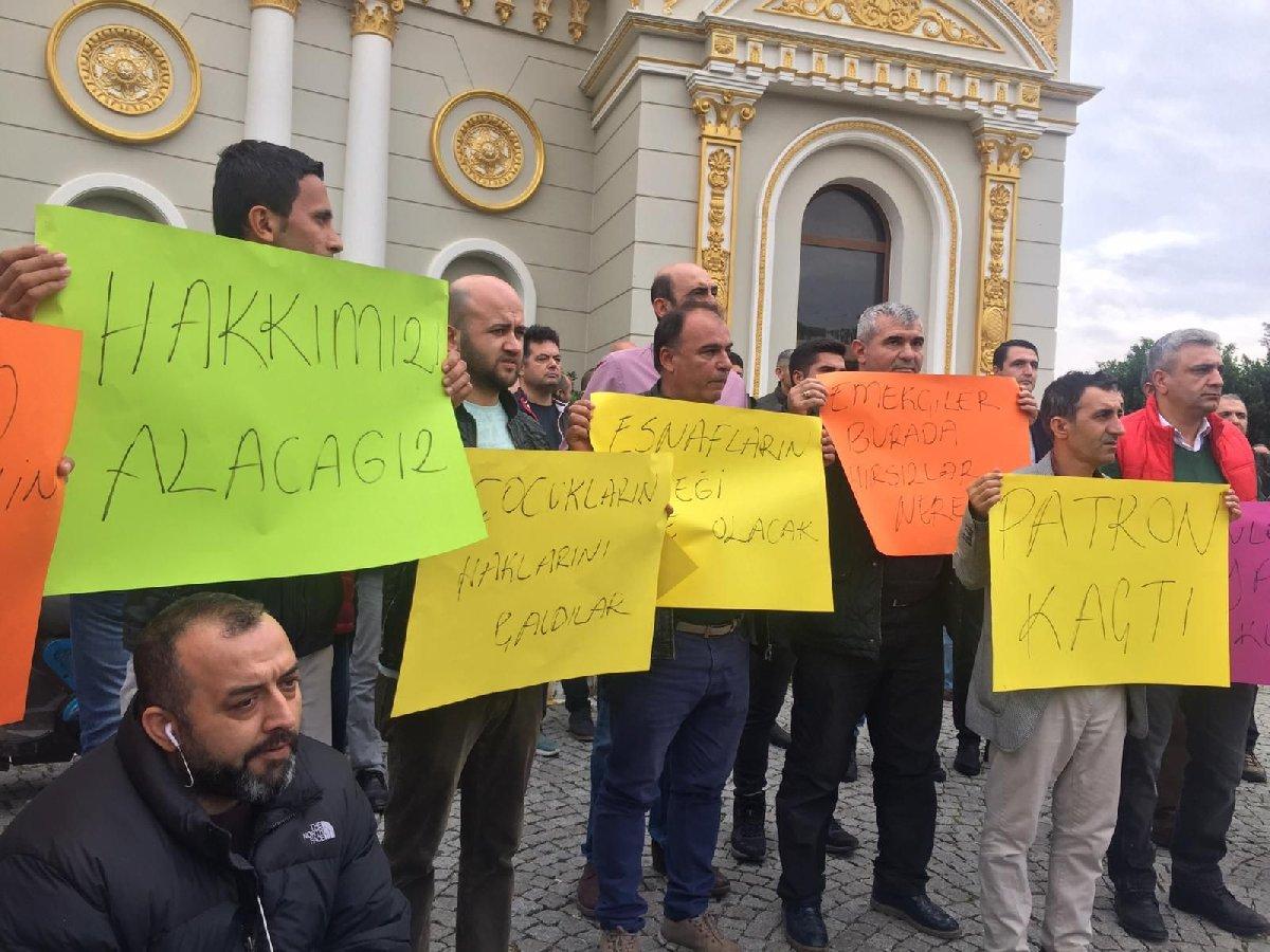 Mardan Palace'da işçi eylemi