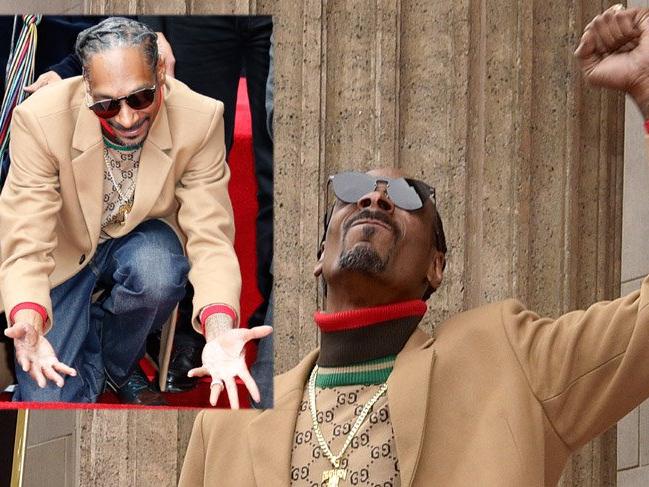 Şöhretler Kaldırımı'nda yıldız sahibi olan Snoop Dogg kendine teşekkür etti