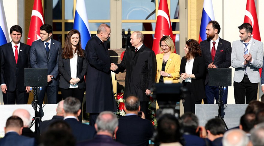 Erdoğan ve Putin Akkuyu termik santralinin temelini video konferansla attı