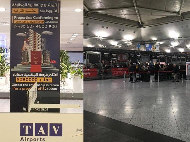 Atatürk Havalimanı'nda Türk vatandaşlığı 'pazarlaması'