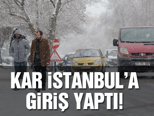 Soğuk adım adım yayıldı kar İstanbul'a giriş yaptı!
