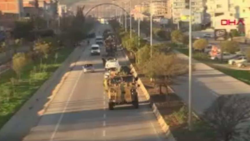 Suriye sınırına askeri sevkiyat devam ediyor