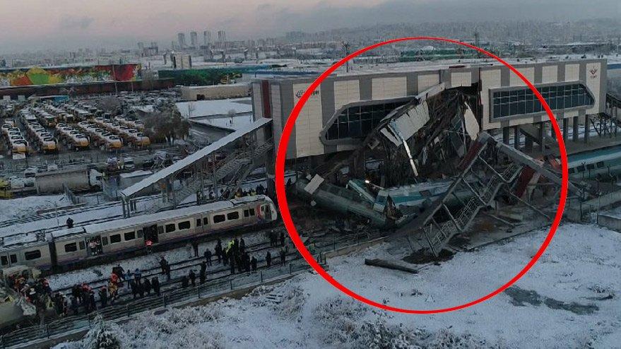 Ankara'da Yüksek Hızlı Tren kılavuz trenle çarpıştı! Dokuz kişi hayatını kaybetti, 47 yaralı var