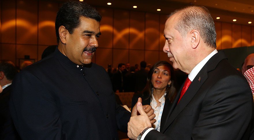 Cumhurbaşkanı Recep Tayyip Erdoğan ile Venezuela lideri Nicolas Maduro/Fotoğraf: Depo