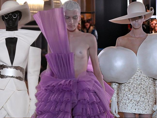 Balmain'in Paris'te sergilediği 2019 İlkbahar Yaz Haute Couture koleksiyonu beğenilmedi